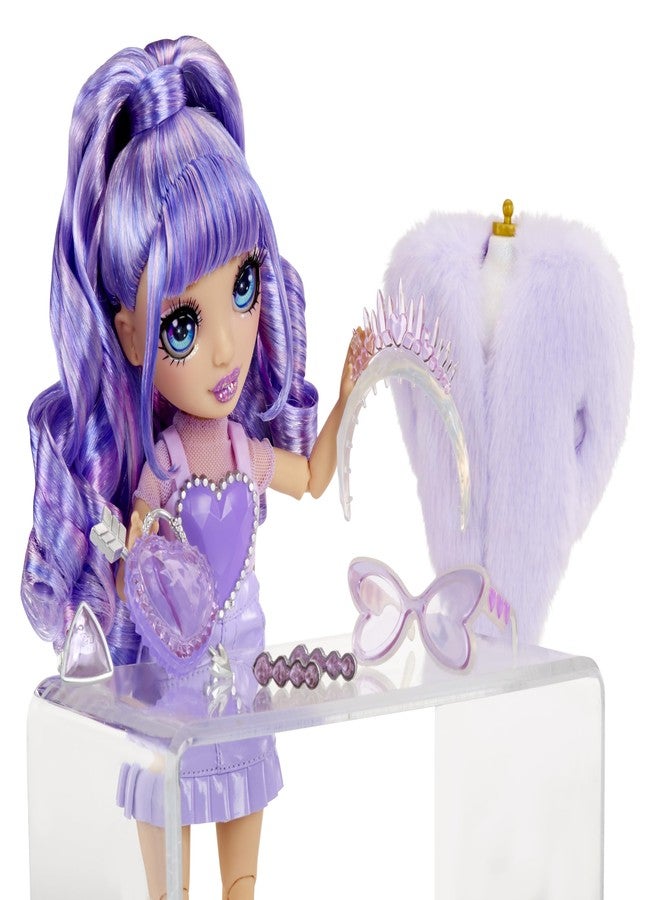 Rainbow High Creative Crystals Violet - Purple 11” Fashion Doll with Crystal Accessory Make It Kit, Ring for You, DIY, Crafts, Resin Play, Kids Gift 8+ - Image 4